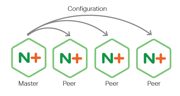 Sync config changes from master to peers with NGINX Plus R12