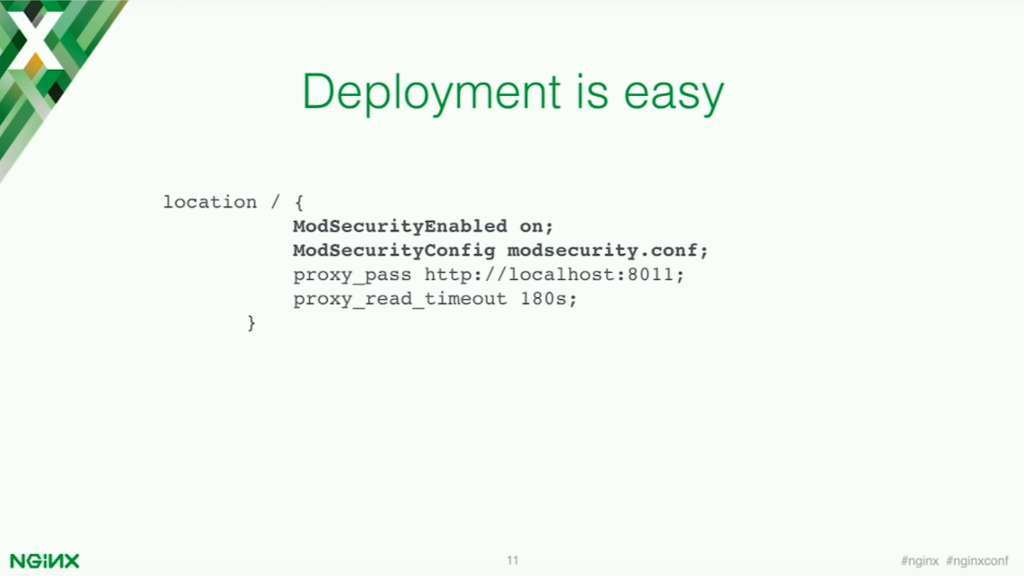 Deploying ModSecurity for application security is easy [presentation by Stepan Ilyan, cofounder of Wallarm, at nginx.conf 2016]