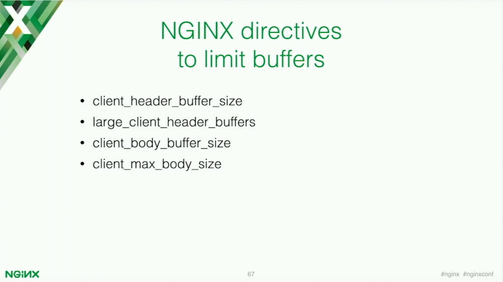 NGINX directives to limit buffers for application security [presentation by Stepan Ilyan, cofounder of Wallarm, at nginx.conf 2016]